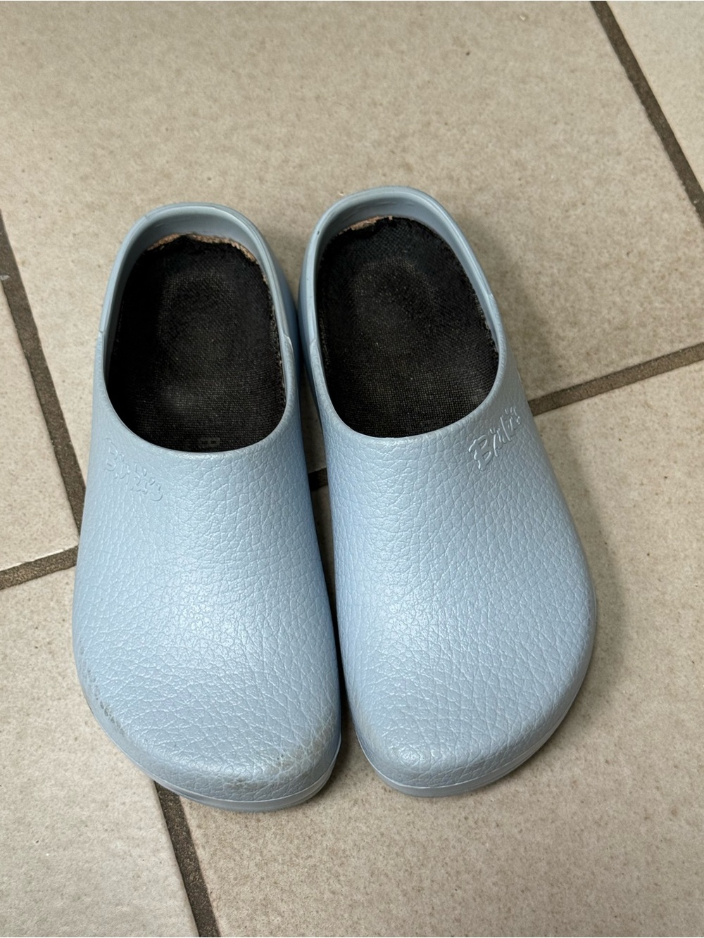 Birkis - Light Blue Slip-On Clogs - Picture 3 of 3